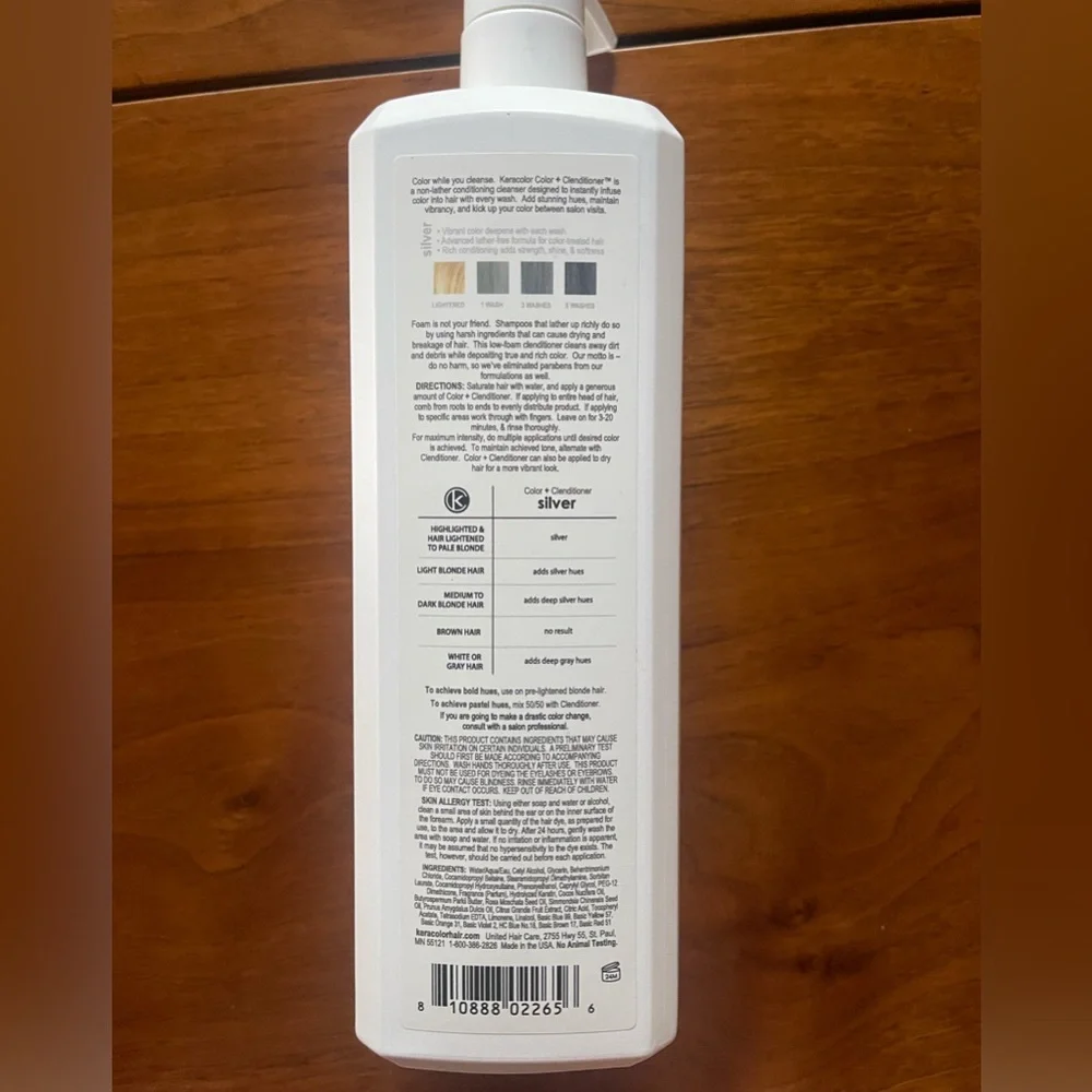 Kera Color + Clenditioner Silver 33.8 oz - Picture 2 of 3